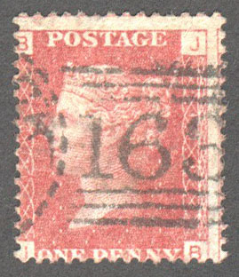 Great Britain Scott 33 Used Plate 119 - JB - Click Image to Close